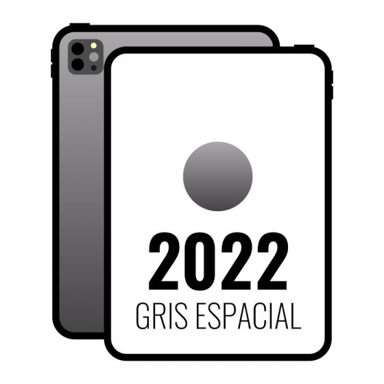 Apple iPad Pro 12.9' 2022 6th WiFi Cell/ 5G/ M2/ 128GB/ Gris Espacial - MP1X3TY/A