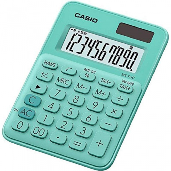 Calculadora Casio MS-7UC-GN/ Verde