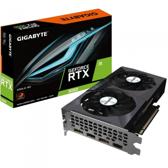 Tarjeta Gráfica Gigabyte GeForce RTX 3050 EAGLE/ 8GB GDDR6
