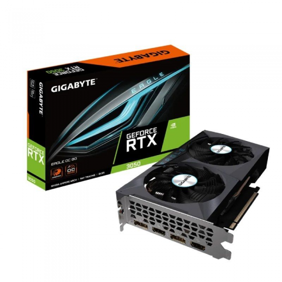Tarjeta Gráfica Gigabyte GeForce RTX 3050 EAGLE OC/ 8GB GDDR6