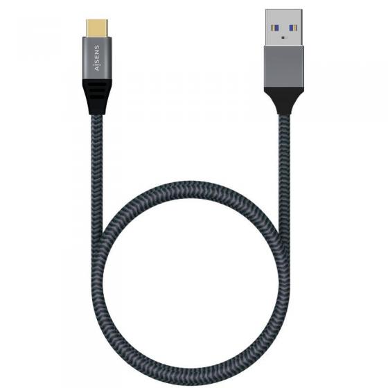 Cable USB 3.1 Aisens A107-0630 USB Tipo-C Macho - USB Macho 50cm Gris