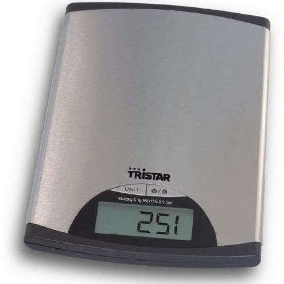 Báscula de Cocina Electrónica Tristar KW-2435 hasta 5kg Gris