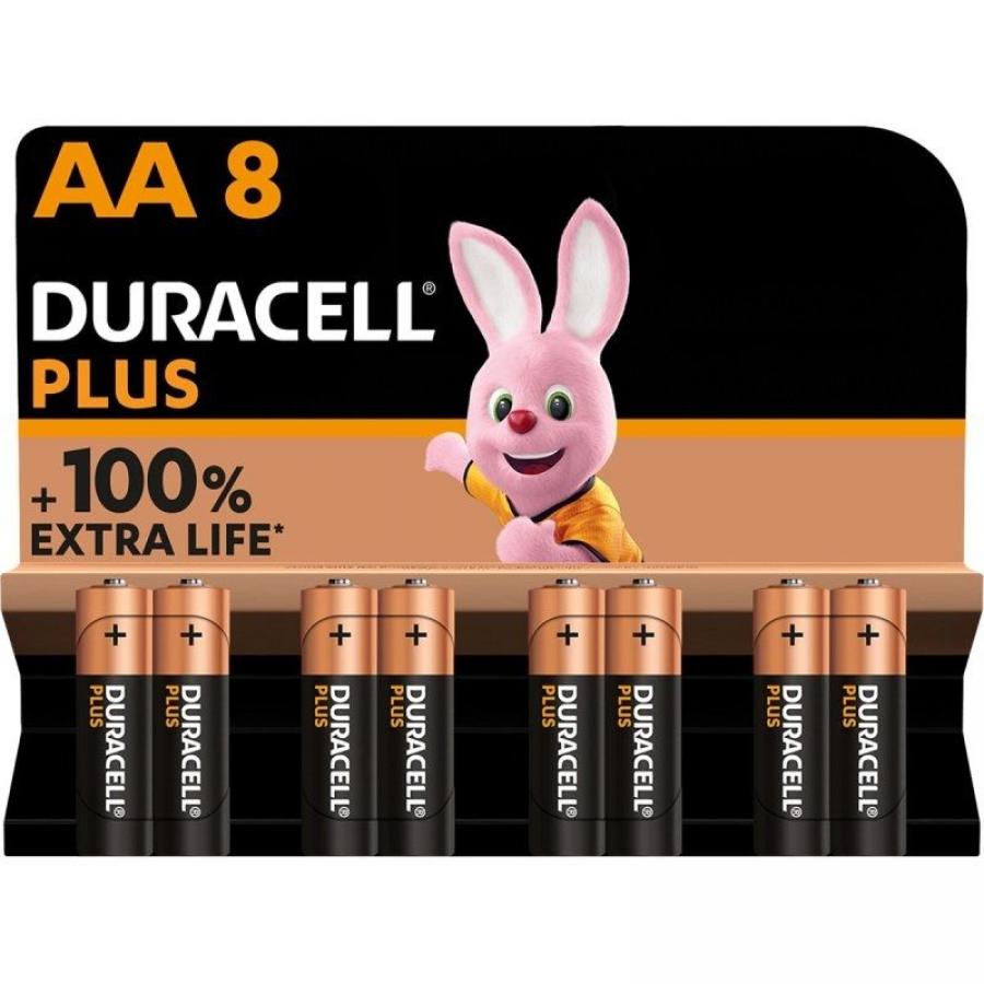 Duracell - Pack 8 Pilas AA Plus Power, Aa Pilas
