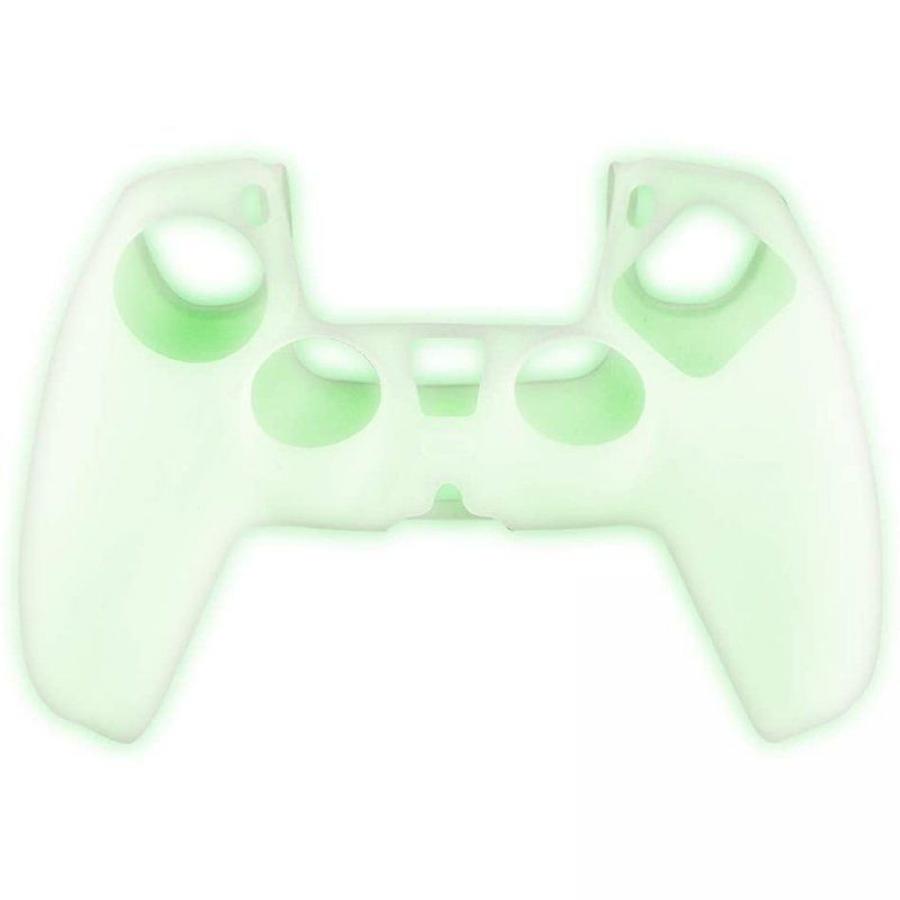 Funda Silicona + Grips FR-TEC Custom Kit Glow in the Dark para Mando PS5/ Verde