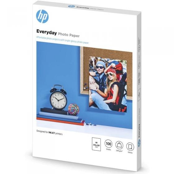 Papel Fotográfico HP Everyday Q2510A DIN A4 200g 100 Hojas