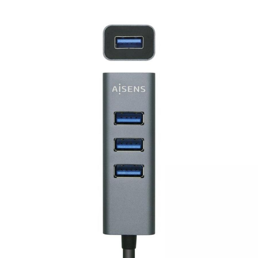 Hub USB 3.1 Tipo-C Aisens A109-0508/ 4 Puertos USB