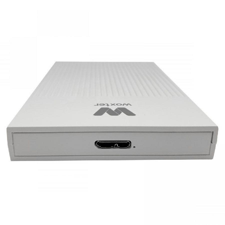 Caja Externa para Disco Duro de 2.5' Woxter I-Case 230 V2.0 Blanca/ USB 3.0/ Sin tornillos