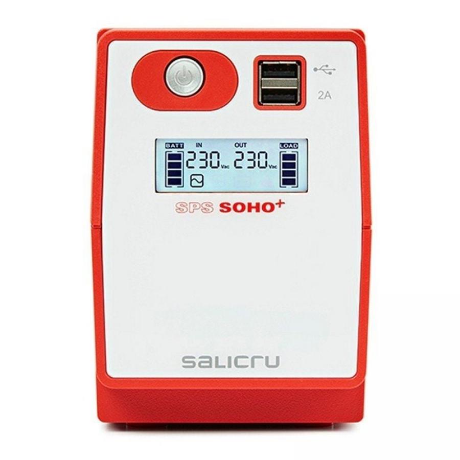 SAI Línea Interactiva Salicru SPS 500 SOHO+ IEC/ 500VA-300W/ 4 Salidas/ Formato Torre