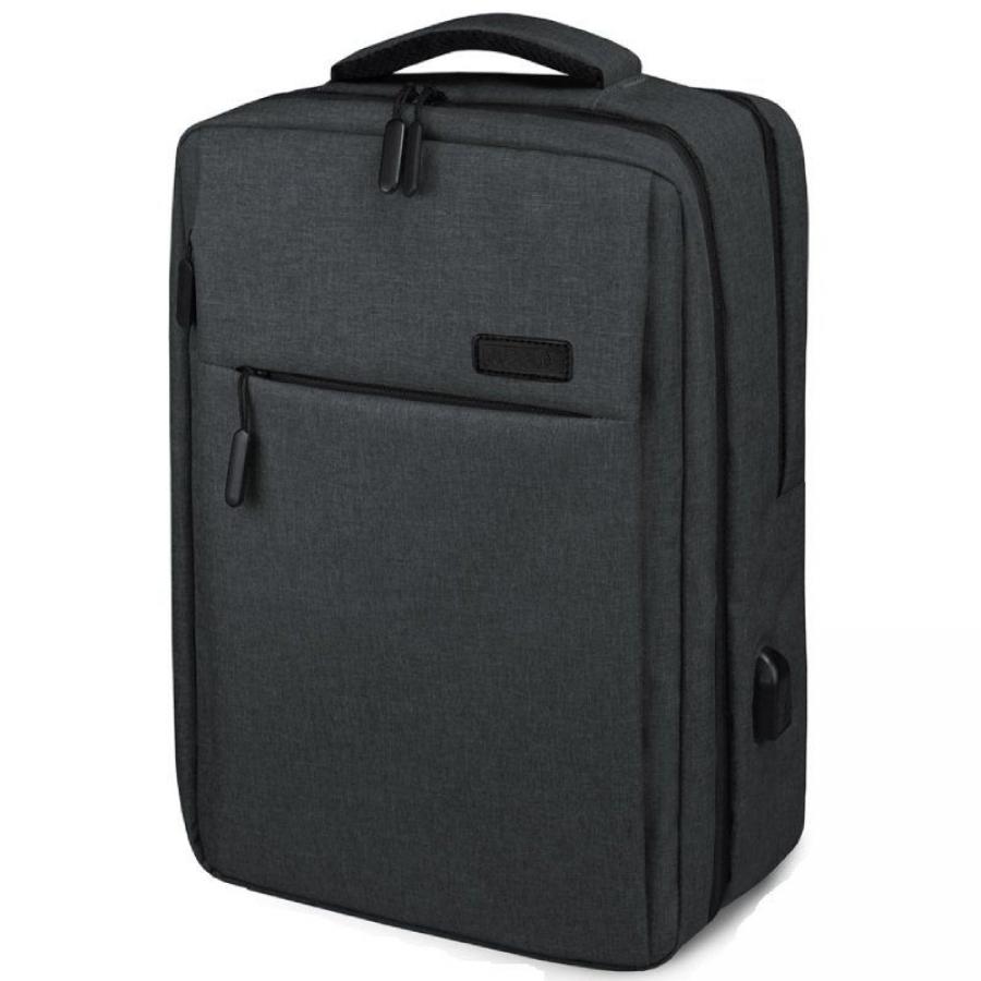 Mochila Subblim Traveller Airpadding Backpack para Portátiles hasta 15.6'/ Puerto USB/ Gris - Imagen 2