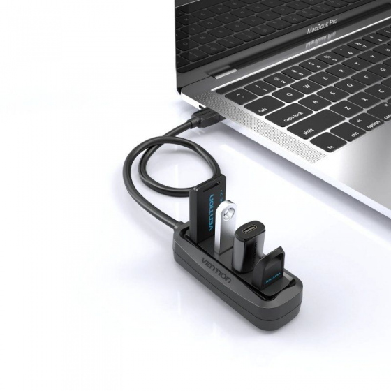 Hub USB Vention VAS-J43-B050/ 4xUSB/ 50cm