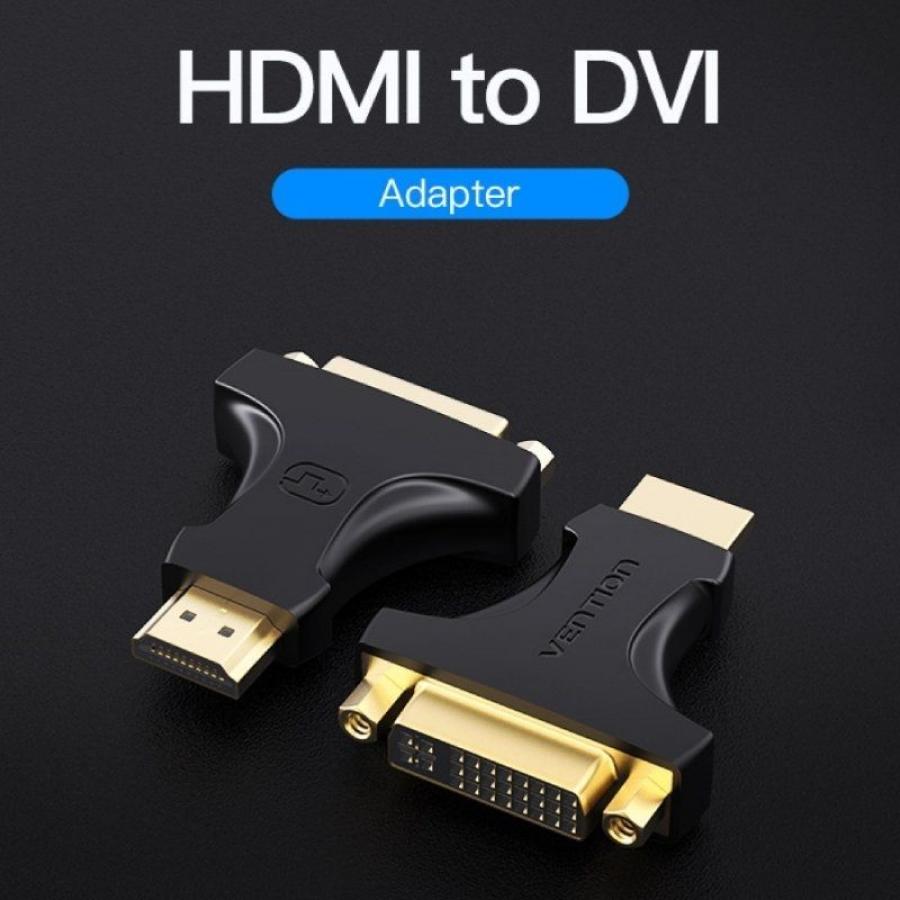 Adaptador HDMI Vention AIKB0/ HDMI Macho - DVI (24+5) Hembra