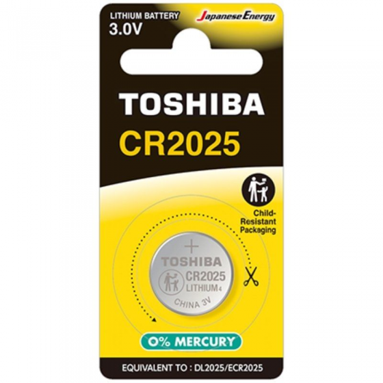 Pila de Botón Toshiba CR2025 CP-1C/ 3V
