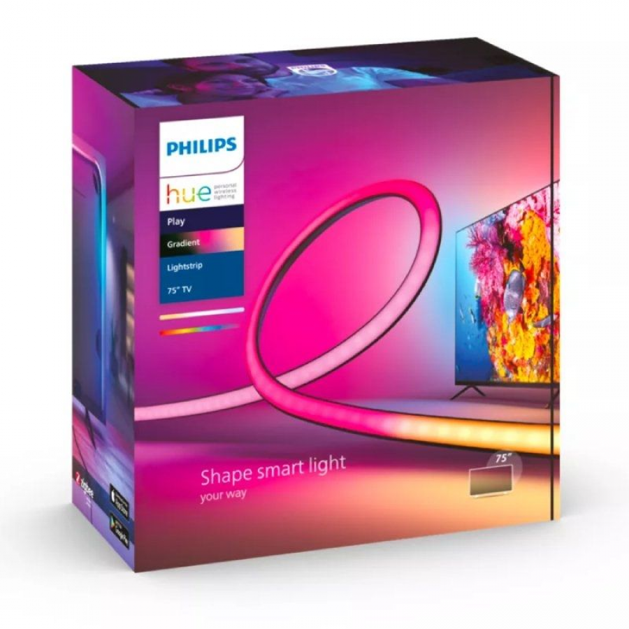 Tira LED Inteligente Para TV Philips Hue Play gradient lightstrip/ 75''/ Precisa Philips Hue Bridge y Hue Sync