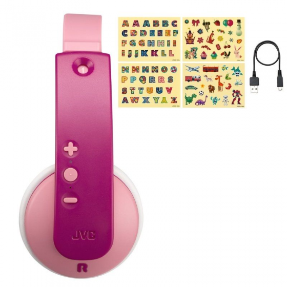Auriculares Infantiles Inalámbricos JVC Tinyphone HA-KD10W/ Bluetooth/ Rosas