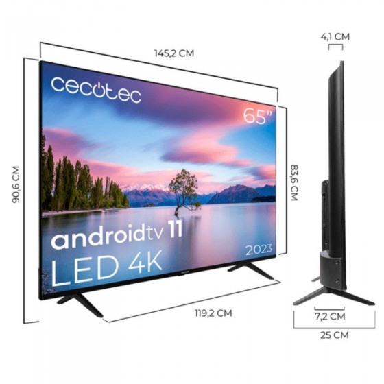 Televisor Cecotec A1 series ALU10165 65'/ Ultra HD 4K/ Smart TV/ WiFi