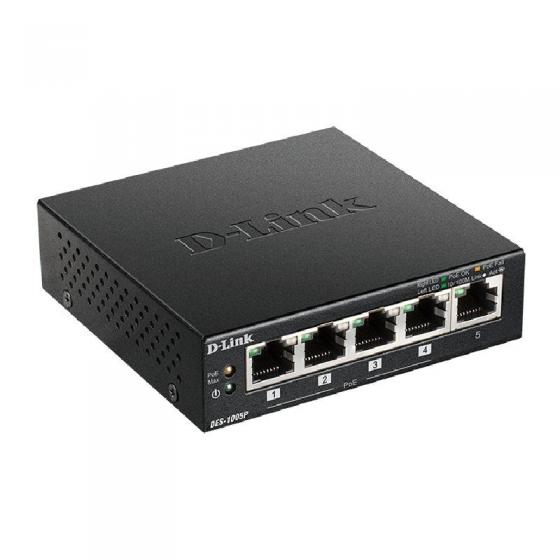 Switch D-Link DES-1005P 5 Puertos/ RJ45 10/100Mbps - Imagen 2