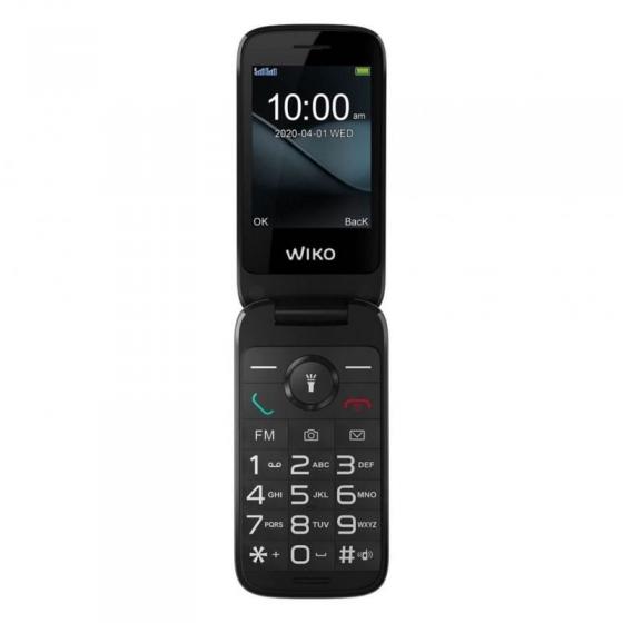 Teléfono Móvil Wiko F300 para Personas Mayores/ Negro