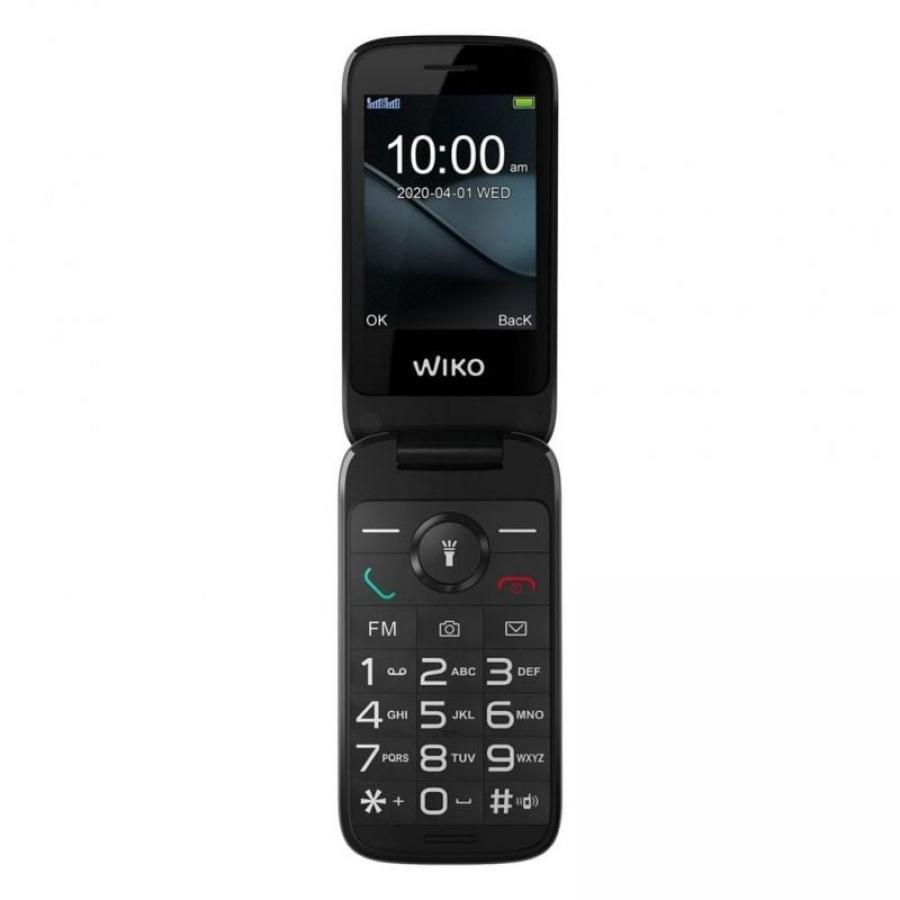 Teléfono Móvil Wiko F300 para Personas Mayores/ Negro