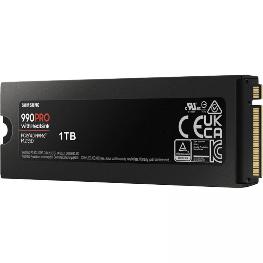 Disco SSD Samsung 990 PRO 1TB/ M.2 2280 PCIe 4.0/ con Disipador de Calor/ Compatible con PS5 y PC